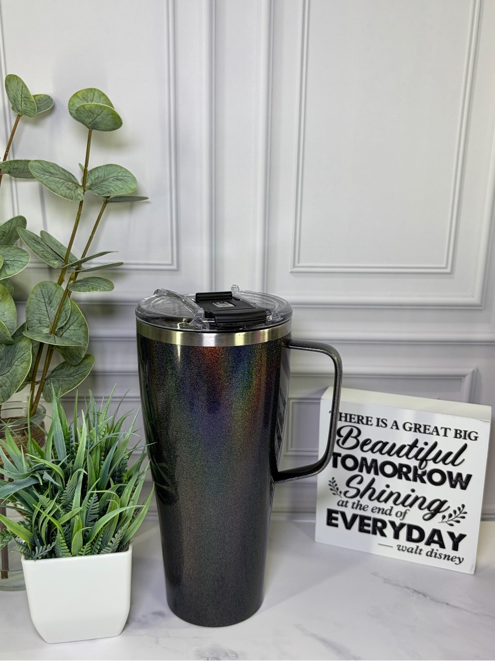 Brumate Glitter Charcoal Toddy XL 32oz USED